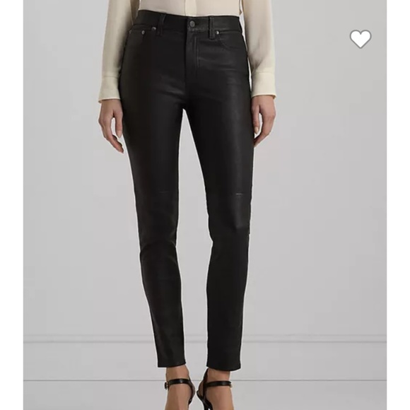Ralph Lauren Leather Pants - Picture 1 of 3